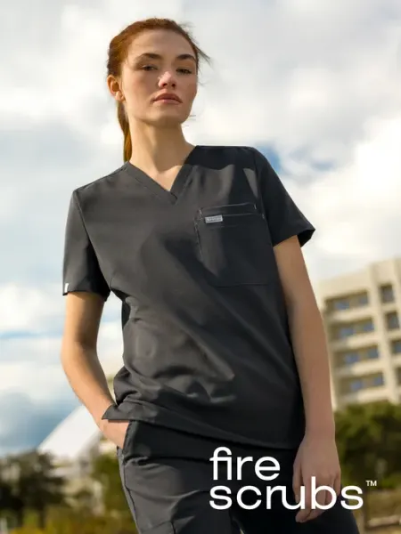 Fire Scrubs Медицинский костюм с джоггерами стрейч