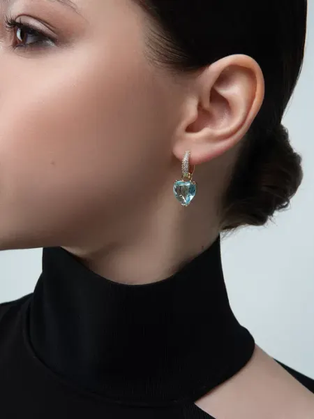 Серьги бижутерия сердечки