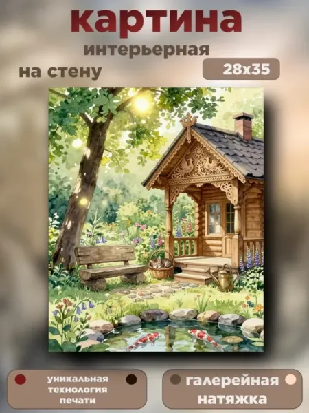 Лесной уют интерьерная картина 28×35 см Интерьерный штрих