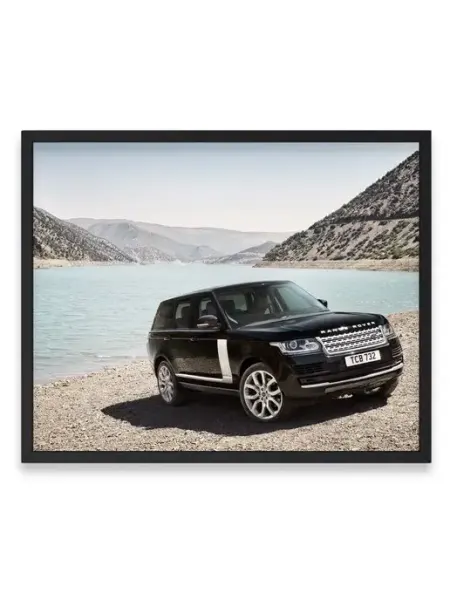 Плакат 40х50, Машина range rover beach О! Мой Постер