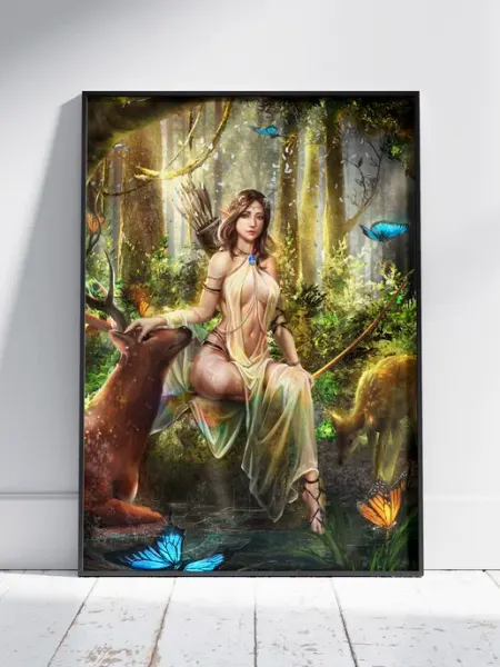 Плакат Божества и Мифология (Артемида 5) A3 42x30 см HEAVEN POSTER