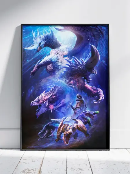 Плакат Монстр Хантер Вайлдс (Monster Hunter Wilds 8) A4 HEAVEN POSTER