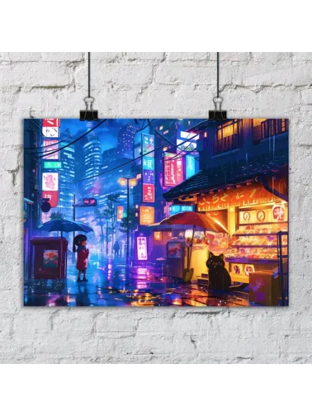 Постер Пейзажи в стиле аниме №69 Janime
