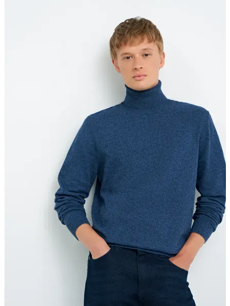 FUNDAY Водолазка черная Slim Fit