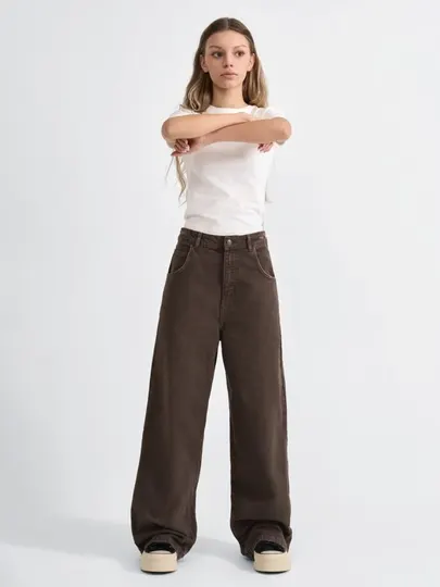 Женские широкие джинсы Wide Leg , Oversize Fit