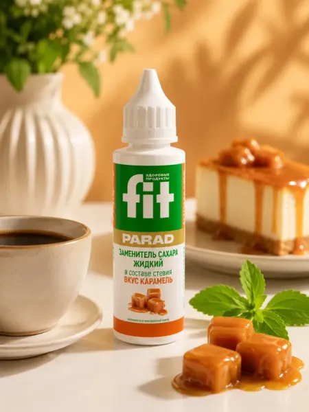 Натуральный заменитель сахара со вкусом карамели Fit Parad №32, флакон 30 мл