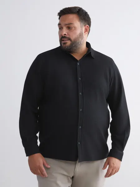 LC Waikiki Рубашка для мужчин slim fit длинный рукав большого размера