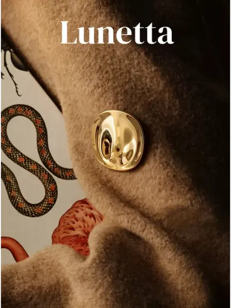 Лаконичная брошь Lunetta