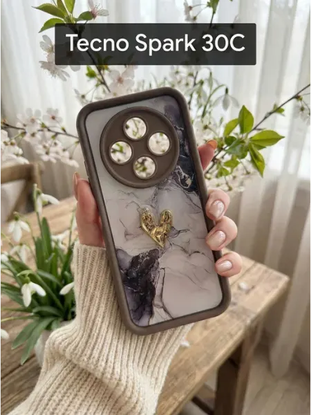 Чехол на Tecno Spark 30c Мрамор IdealStore