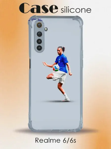 Чехол Realme 6 футбол граффити детский PRINTberries