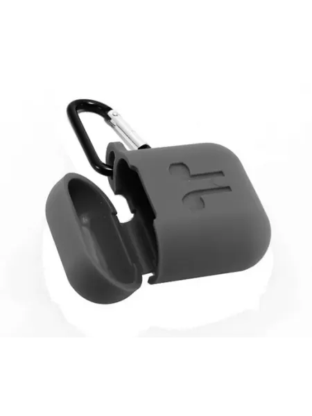 Чехол для наушников Airpods Silicone черный NoName