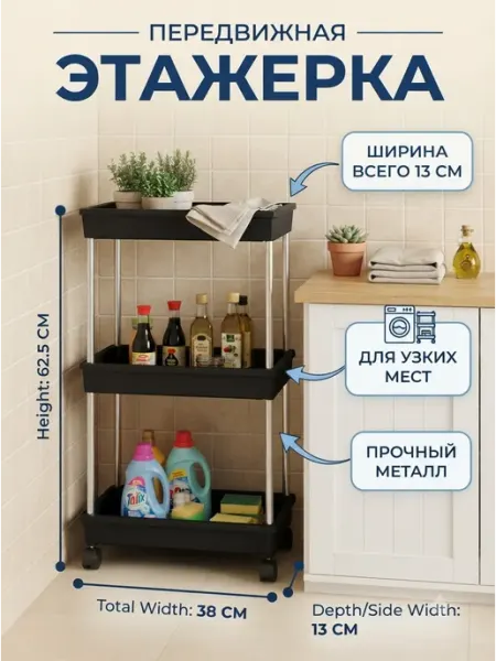 Полка напольная универсальная этажерка Forma