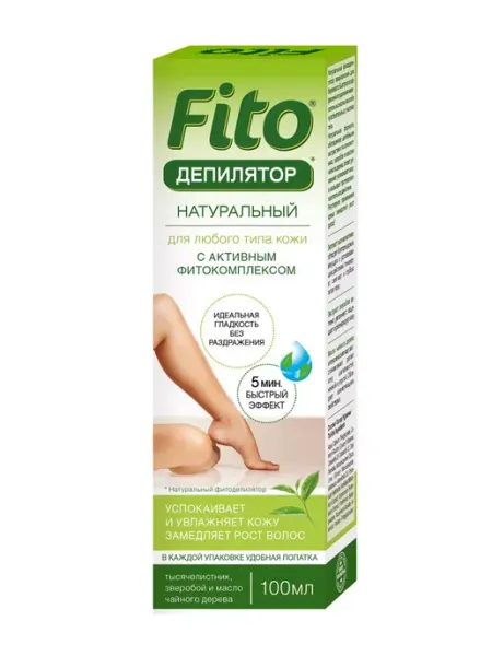 Fito косметик Натуральный фитодепилятор с тысячелистником, 100 мл