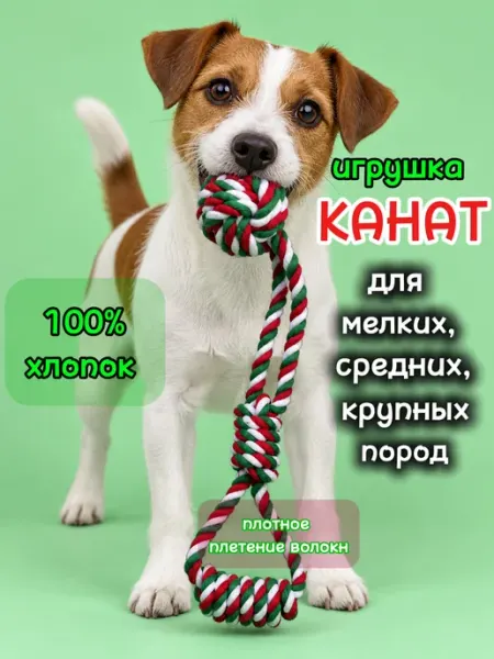 Игрушка канат для собак всех пород