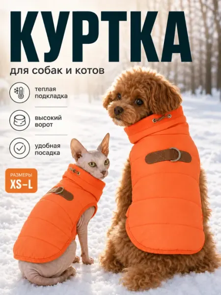 Куртка жилет для кошек и собак мелких средних пород одежда ЛКЛаб