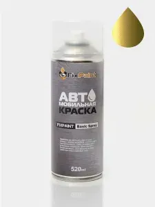 Краска SUBARU XV(GT3), код UCG, PLASMA YELLOW PEARL, автомобильная эмаль FixPaint Spray в аэрозольном баллончике 520 мл