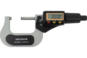 Микрометр цифровой 25-50мм 1-2"*0.001мм 0.00005" 06-11-45 Inforce