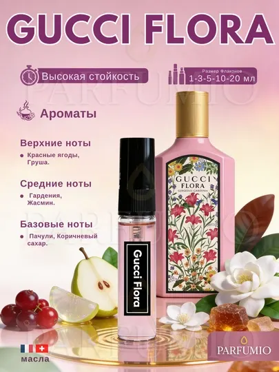 Gucci Flora Gorgeous Gardenia духи для женщин, сладкий аромат, стойкий