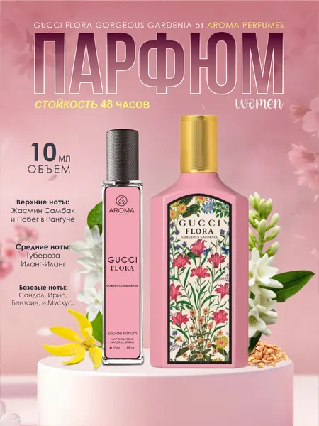 Духи женские Gucci Flora – женский парфюм с цветочным ароматом. духи для женщин на каждый день, 30 мл