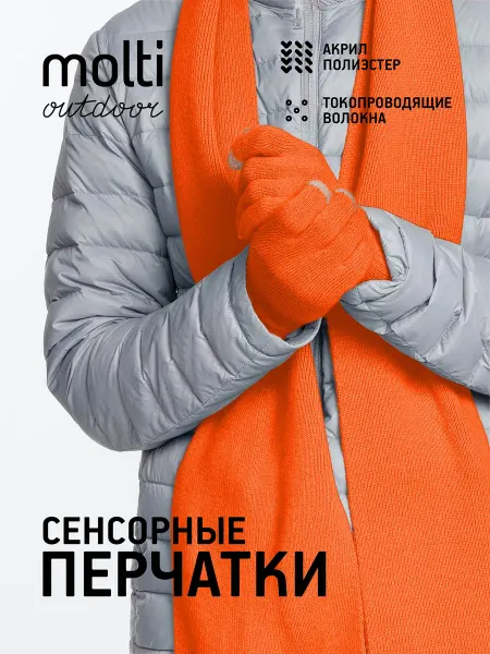 Teplo Перчатки вязанные акриловые Urban Flow сенсорные