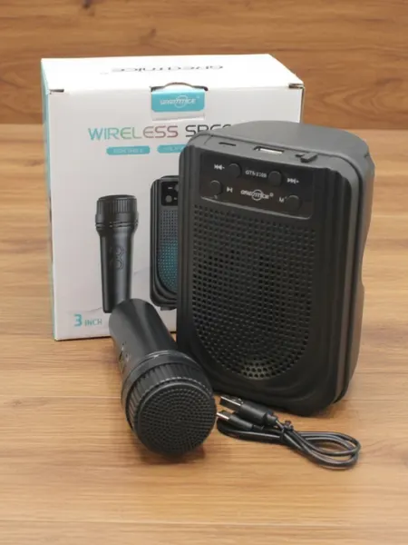 Беспроводная колонка GREATNICE GTS-2158 – с RGB-подсветкой, Караоке и FM-радио