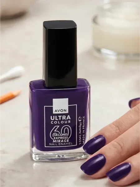 Быстросохнущий лак для ногтей «УльтраЦвет»VIOLET TIDE AVON