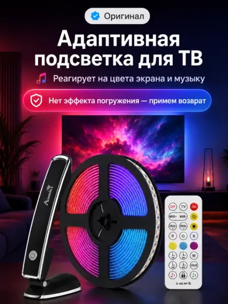 Адаптивная светодиодная подсветка для телевизора 55 дюймов ASANDEY