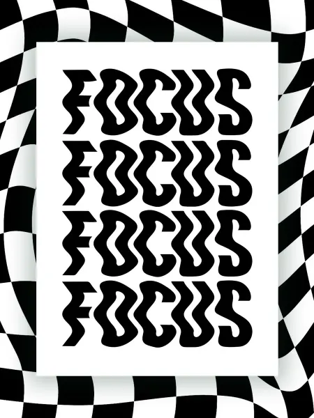 NIPPON PRINTS Мотивационный постер FOCUS