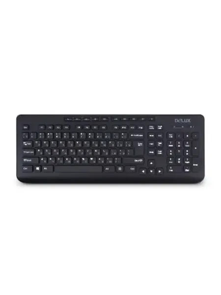 Клавиатура DLK-02UB проводная USB для компьютера Delux