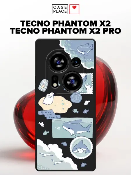 Матовый чехол на Phantom X2 Phantom X2 Pro летний TECNO