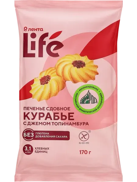 Печенье сдобное безглютеновое ЛЕНТА LIFE Курабье