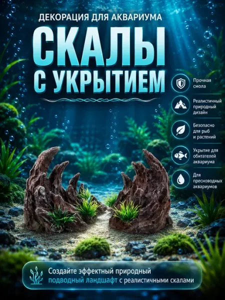Декорация для аквариума и террариума Скалы №2