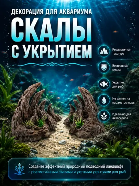 Декорация для аквариума и террариума Скалы №4