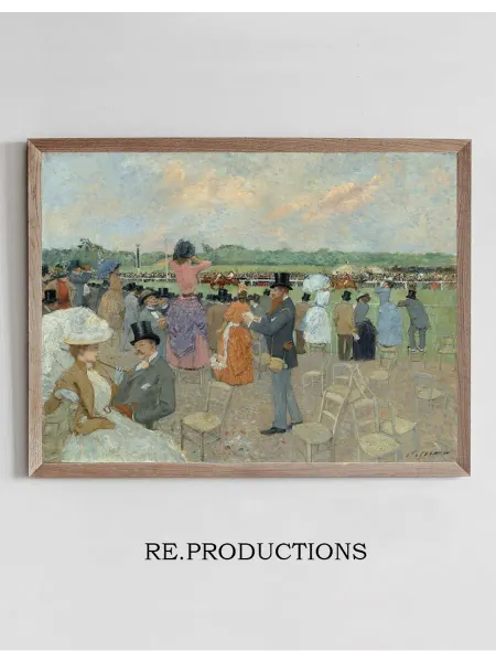Re.productions Постер The Races at Longchamp - Jean-Louis Forain
