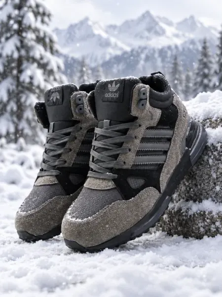 Кроссовки мужские зимние Adidas ZX 750 утеплённые с мехом