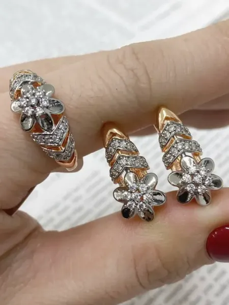 Набор украшений серьги и кольцо SHAHI SHOP