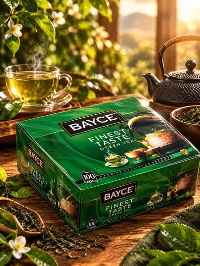 Чай зеленый Bayce Finest Green Tea Bags, 100 * 1.5 г - Чай зеленый