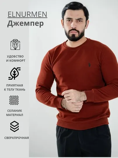 Свитщот, свитер для мужчин, для зимнего сезона