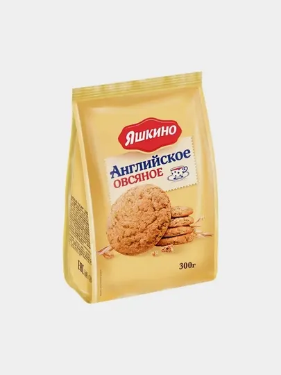 Печенье сдобное ''Яшкино'', 300 гр, Английское-овсяное - Печенье