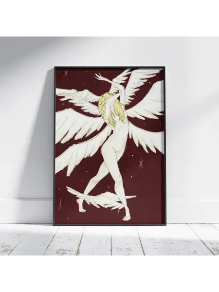 Плакат Человек дьявол плакса (Рё Аска 3) A4 30x21 см HEAVEN POSTER