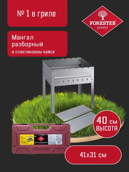 Forester Мангал для дачи разборный складной + Кейс пластиковый