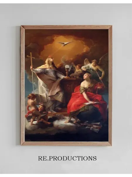 Постер Allegory Of Religion - Pompeo Batoni re.productions