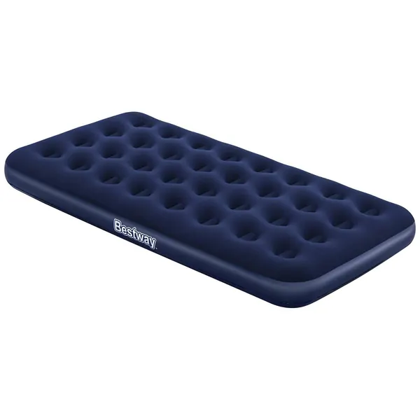 Надувной матрас Bestway Flocked 67001, синий, 99 см x 188 см x 22 см
