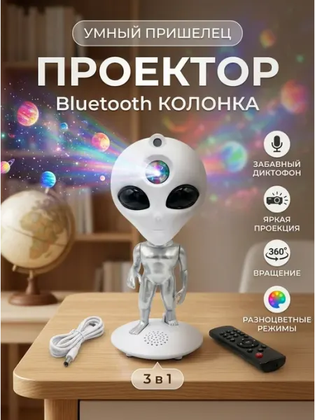 Проектор звездного неба космонавт лазерный ночник NovaShop