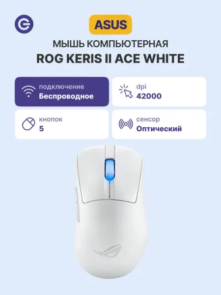 Мышь беспроводная P714 ROG Keris II Ace Wireless Asus