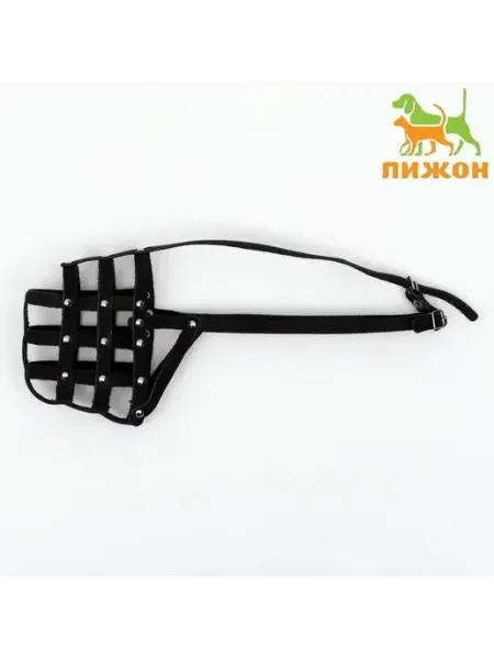 Прочный кожаный намордник для больших собак