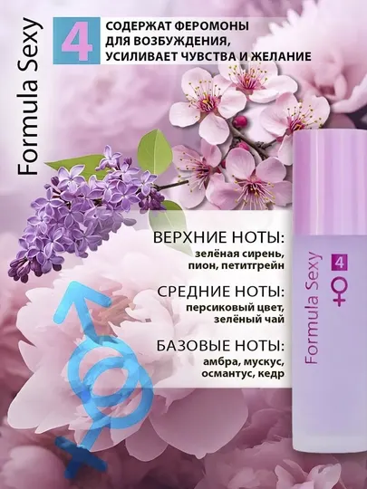 Туалетная вода Formula Sexy с феромонами, 30 мл №1, №2,№3,№4,№5,№9