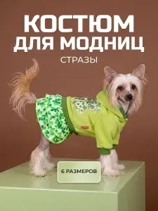 Платье для собак мелких и средних пород ForMyDogs TDSS0163, размер 12
