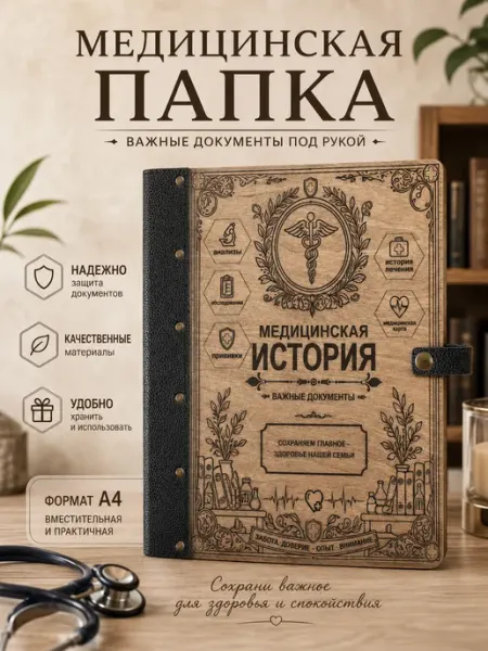 Папка для документов медицинская карта здоровья