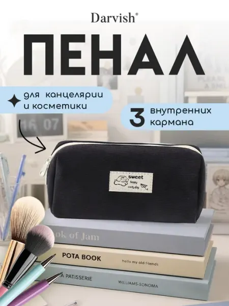 Пенал косметичка школьный универсальный Darvish TM